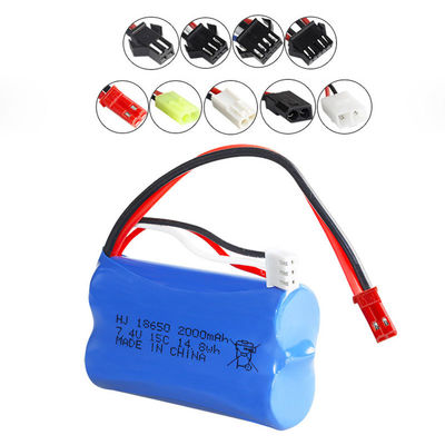 Gifts 7.4V Lithium RC Batteries 2000mAh Engine Starting Long Cycle Life Li-Ion